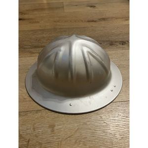 Vintage B.F. McDonald Los Angeles Aluminum Hard Hat w/ Liner